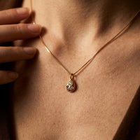 Crystal Teardrop Pendant Necklace
