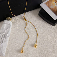 Droplet Lariat Necklace