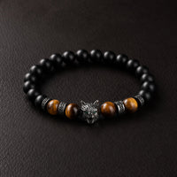 Wolf Tiger Eye Bracelet