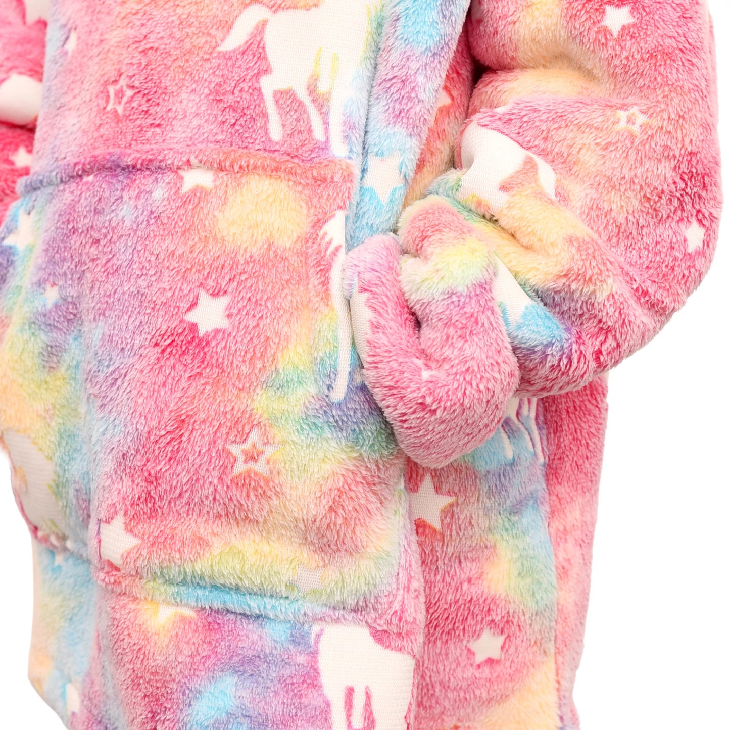 Einhorn-Kapuzenpulli Multi
