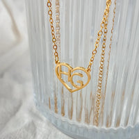 Heart Initial Necklace