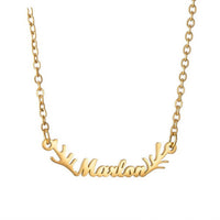 Antler Name Necklace