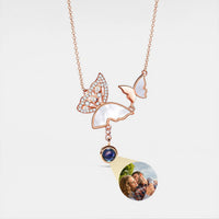 Butterfly Photo Necklace