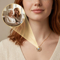 Compass Photo Necklace