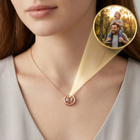 Compass Photo Necklace