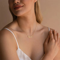 Personalised Necklace With Pin