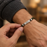Engraved Rope ID Bracelet