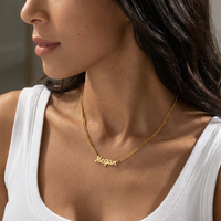 Personalised Name Necklace with Curb Chain