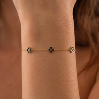 Black Clover Heart Bracelet