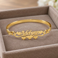 Heart Name Bangle