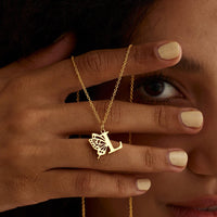 Personalised Butterfly Initial Necklace