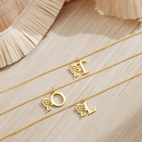 Personalised Butterfly Initial Necklace