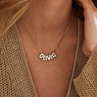 Bubble Name Necklace