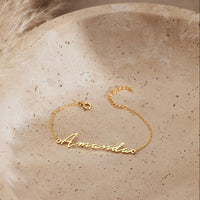 Personalised Cursive Name Bracelet
