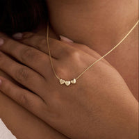 Initial Tiny Heart Charm Necklace
