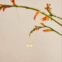 Initial Tiny Heart Charm Necklace