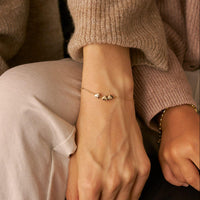 Initial Tiny Heart Charm Bracelet