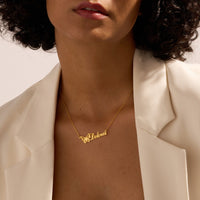 Birth Butterfly Name Necklace