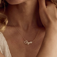Custom Heart Name Necklace