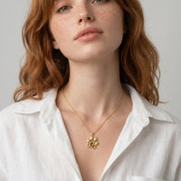 Paw Print Photo Necklace