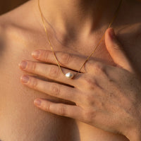 Floating Pearl Necklace