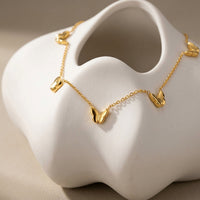 Multi Butterfly Station Necklace