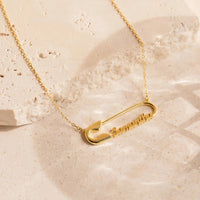 Personalised Necklace With Pin