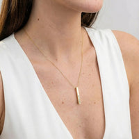 Personalised 3D Bar Necklace