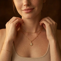 Rhinestone Sun Necklace