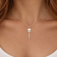 Skull Name Necklace