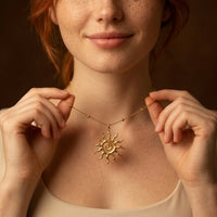 Spiral Sun Necklace