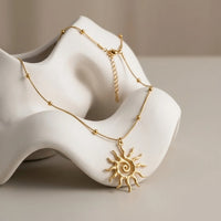 Spiral Sun Necklace