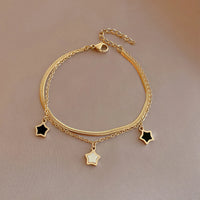 Layered Star Charm Bracelet