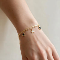 Layered Star Charm Bracelet