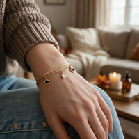 Layered Star Charm Bracelet
