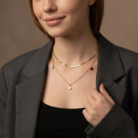 Layered Star Charm Necklace