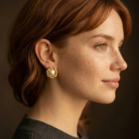 Pearl Flower Studs