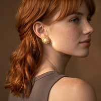 Pearl Flower Studs