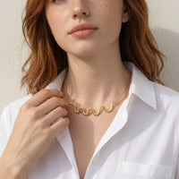 Wave Choker Necklace