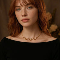 Wave Choker Necklace