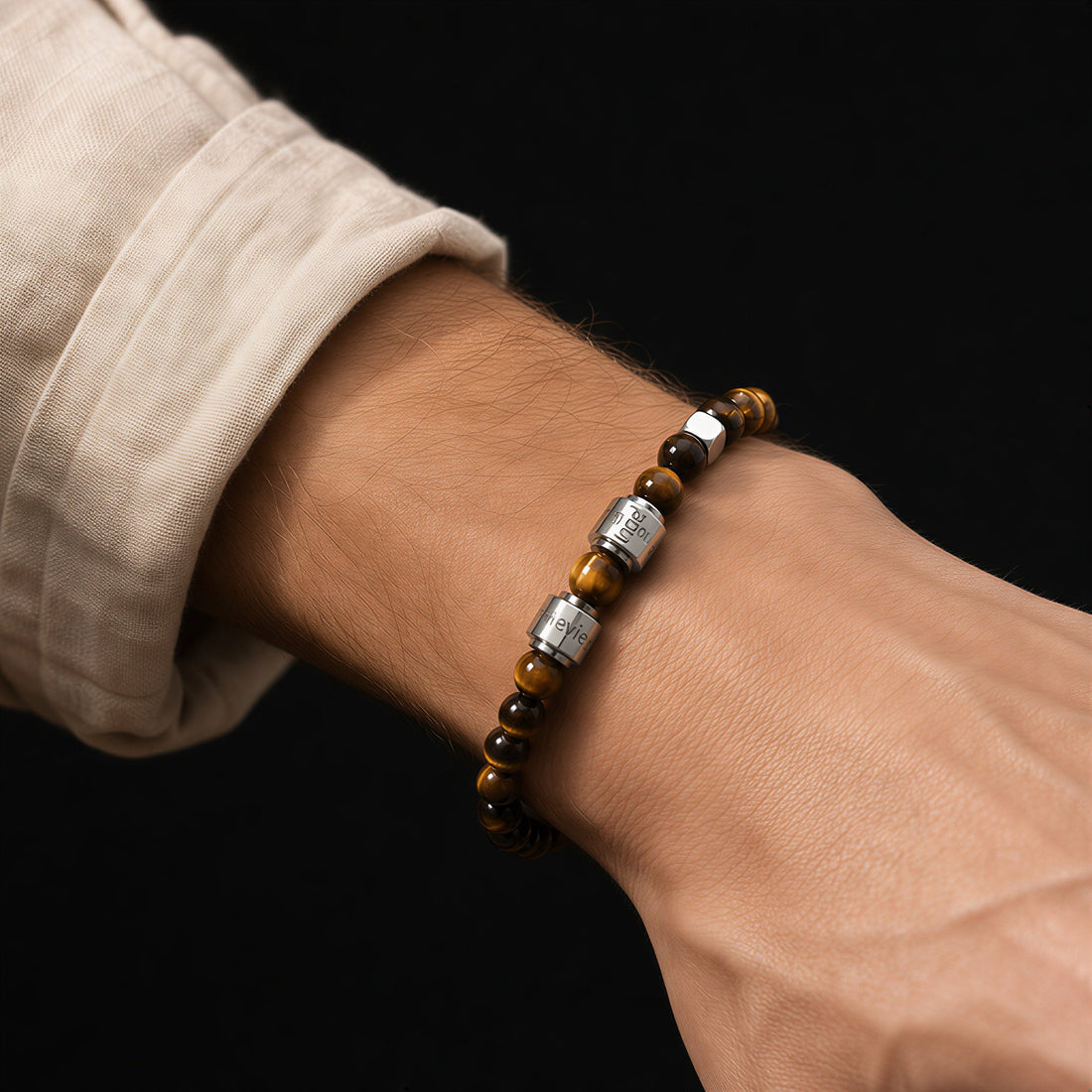 Tiger Eye Name Bracelet