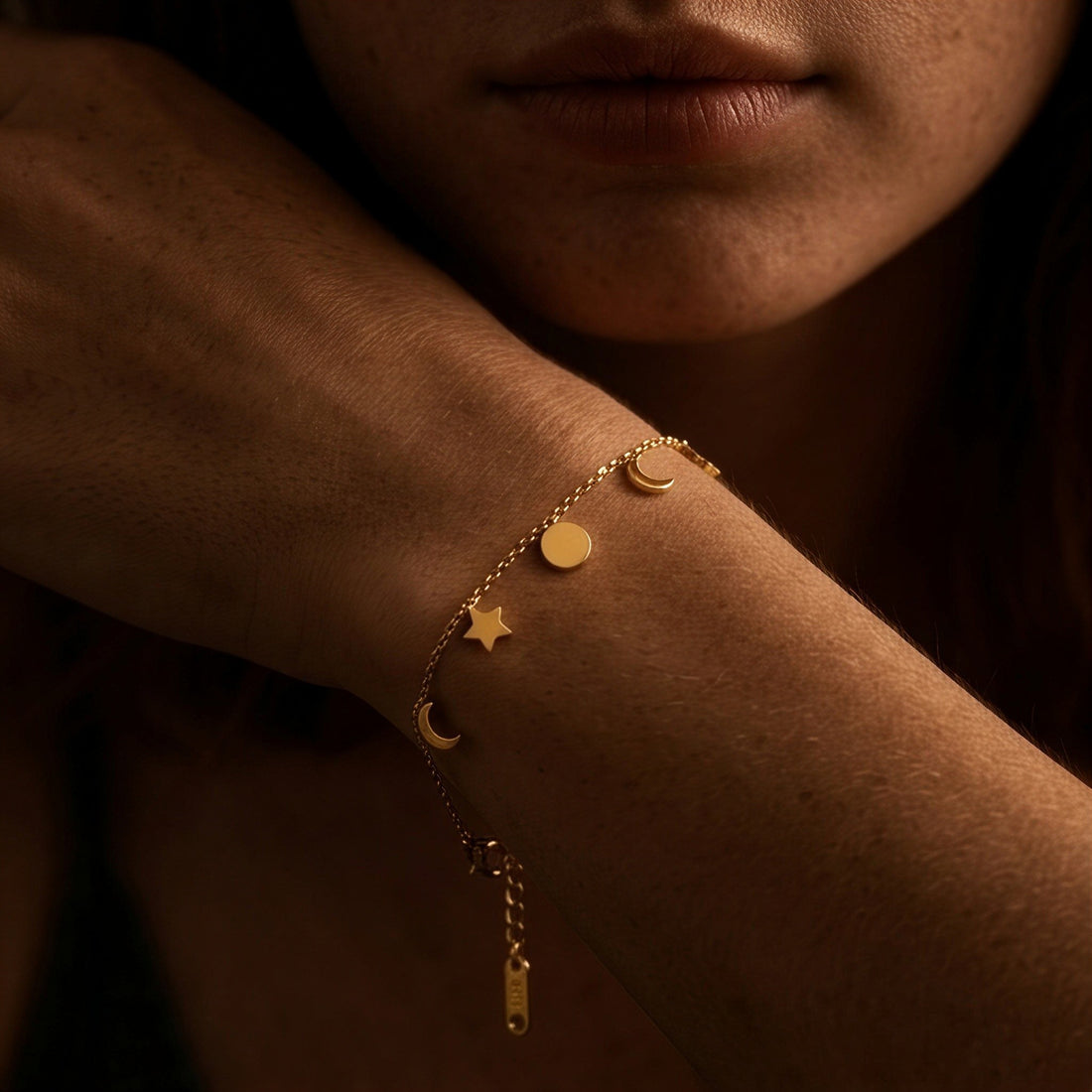 Star Moon Charm Bracelet
