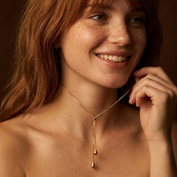 Droplet Lariat Necklace
