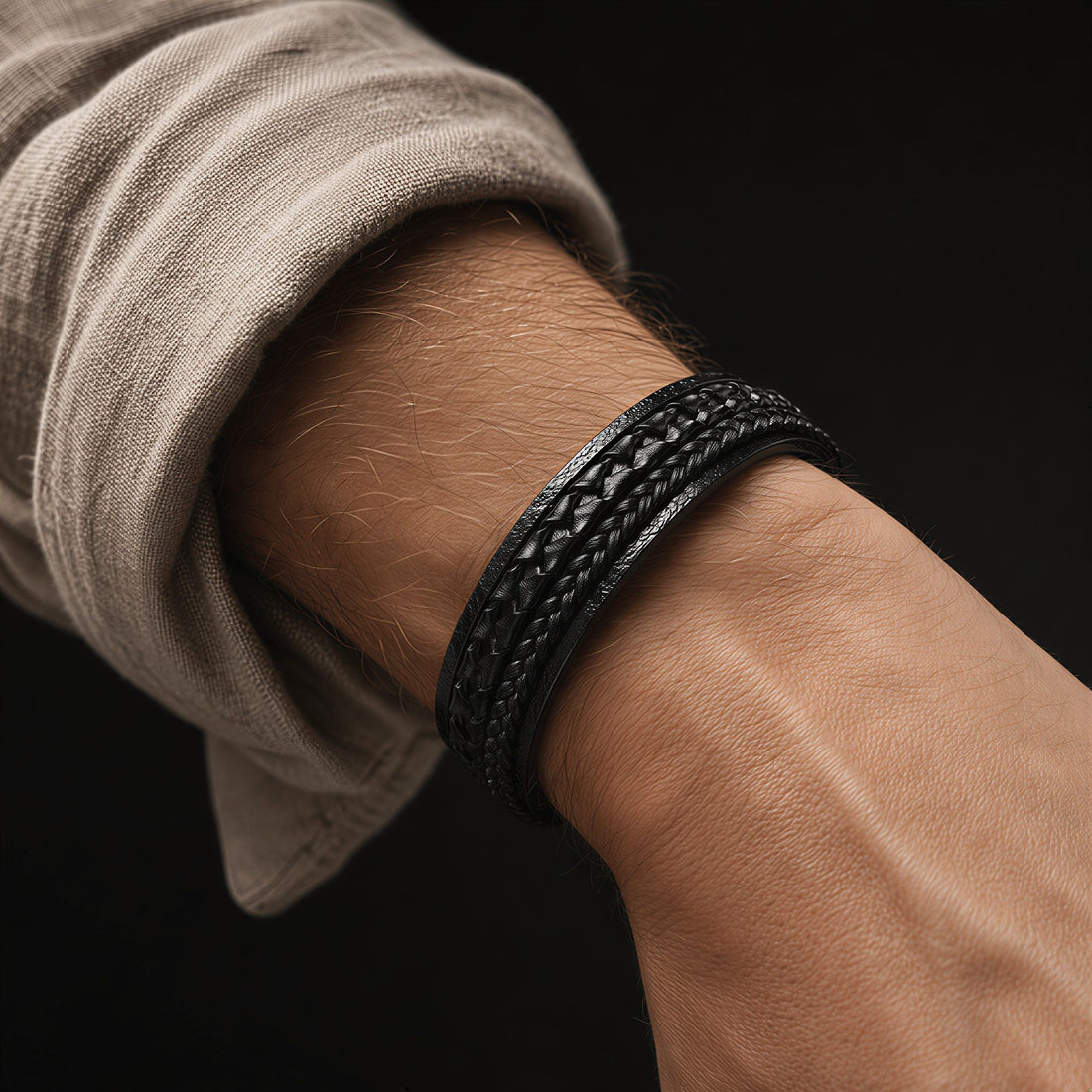 Braided Leather Bracelet