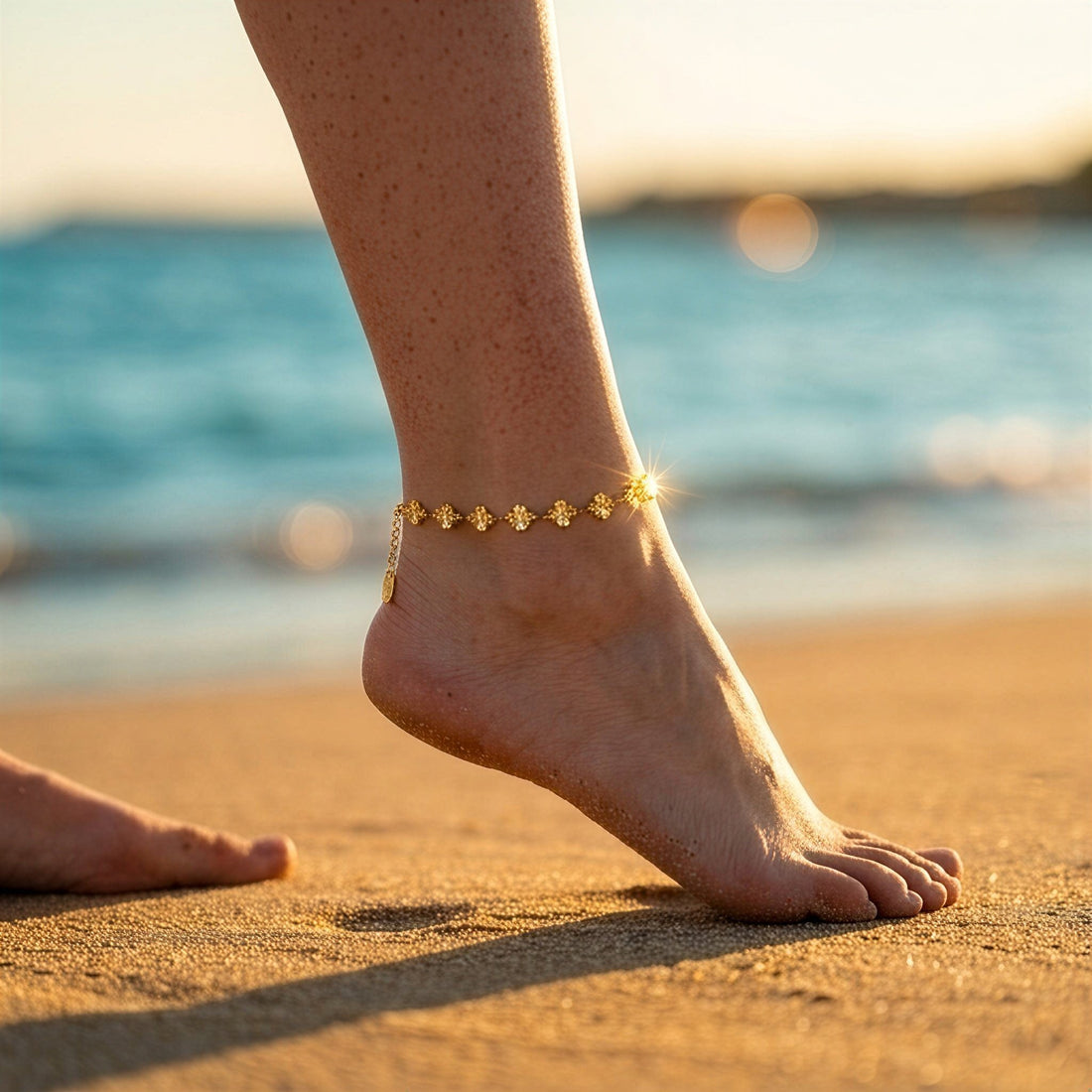 Clover Chain Anklet