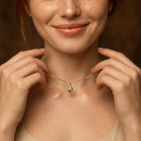 Crystal Teardrop Pendant Necklace
