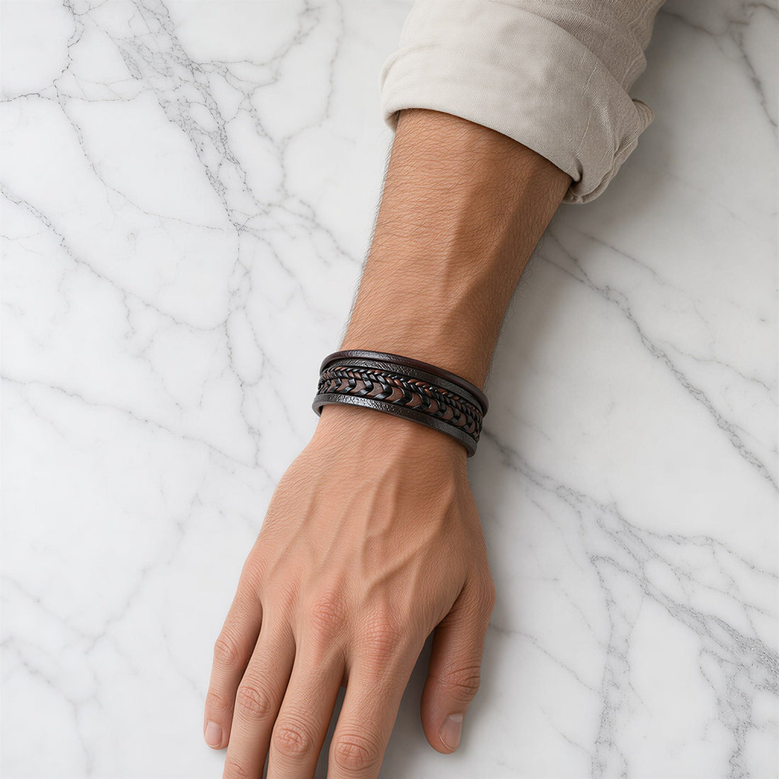 Braided Leather Bracelet