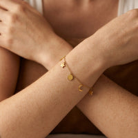 Star Moon Charm Bracelet