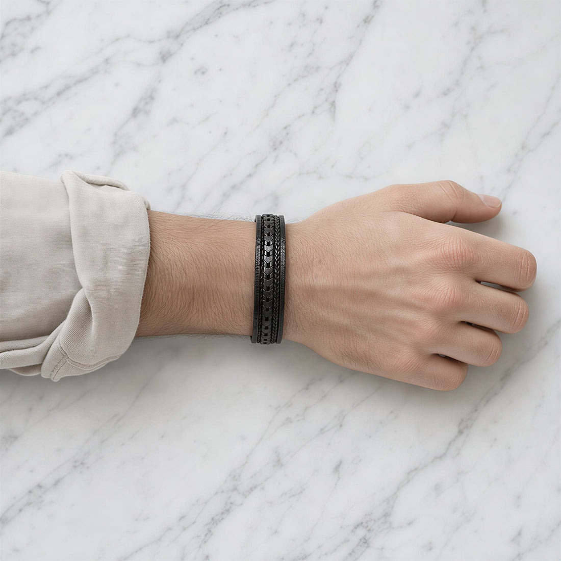 Braided Leather Bracelet