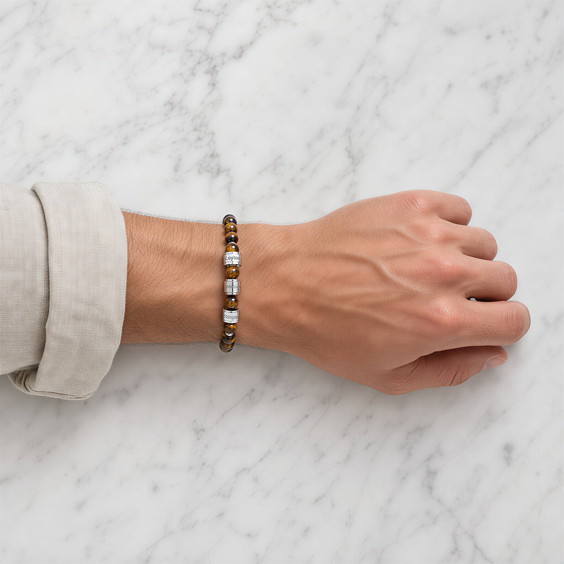 Tiger Eye Name Bracelet